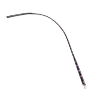 RISE - BDSM Zweep -  Feather Slim Single Tail  - Zwart/Paars