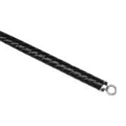 RISE - BDSM Zweep - Feather Hard Single Tail - Zwart/Blauw