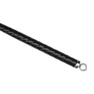 RISE - BDSM Zweep - Feather Hard Single Tail - Zwart/Blauw