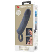 Pretty Love - Laige - Realistische Penis Sleeve - Donkergrijs