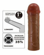 Pretty Love - Nile - Verlengende Penis Sleeve - 25mm - Bruin