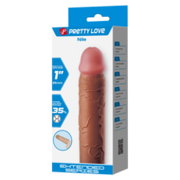 Pretty Love - Nile - Verlengende Penis Sleeve - 25mm - Bruin