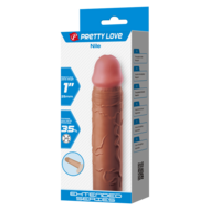 Pretty Love - Nile - Verlengende Penis Sleeve - 25mm - Bruin