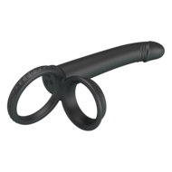 Pretty Love - Moses - Cock en Ball Ring Dildo - Zwart