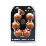 Kiotos - Sport Balls - 6 Grote Anaal Ballen - Siliconen - Diameter 70 mm