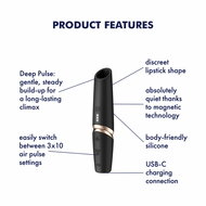 Satisfyer Perfect Kiss - 3D Air Pulse Vibrator in Lipstick design