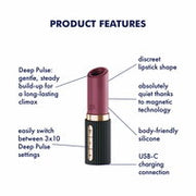 Satisfyer Pro 2 Kiss - Lipstick Vibrator met 3D Air Pulse Technologie - Zwart