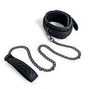 SODORRA Vegan + Neo Collar met Leash - Kunstleer - Zwart