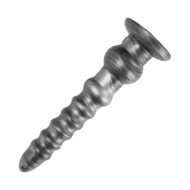 Lovetoy - Vibrax Slider - Lange Vibrerende Anaal Dildo - 32 cm - Zilver