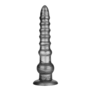 Lovetoy - Vibrax Slider - Lange Vibrerende Anaal Dildo - 32 cm - Zilver