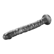 Lovetoy - Vibrax Slider - Lange Vibrerende Anaal Dildo - 40.5 cm - Zilver