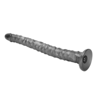 Lovetoy - Vibrax Slider - Lange Vibrerende Anaal Dildo - 40.5 cm - Zilver