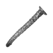 Lovetoy - Vibrax Slider - Lange Vibrerende Anaal Dildo - 40.5 cm - Zilver