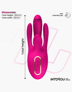 IY Derek - Clitoris Vibrator - Bewegende Vingers - 3 motoren - App-bediening - Roze