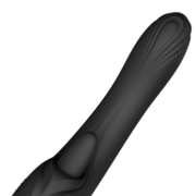 ZALO - Ares - Likkende G-Spot Rabbit Vibrator - Verwarmend - App Control - Obsidian Zwart