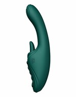 ZALO - Ares - Likkende G-Spot Rabbit Vibrator - Verwarmend - App Control - Smaragd Groen