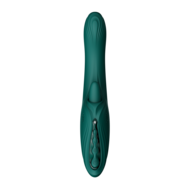 ZALO - Ares - Likkende G-Spot Rabbit Vibrator - Verwarmend - App Control - Smaragd Groen