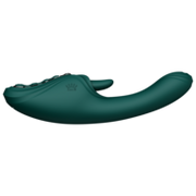 ZALO - Ares - Likkende G-Spot Rabbit Vibrator - Verwarmend - App Control - Smaragd Groen