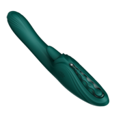 ZALO - Ares - Likkende G-Spot Rabbit Vibrator - Verwarmend - App Control - Smaragd Groen