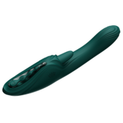 ZALO - Ares - Likkende G-Spot Rabbit Vibrator - Verwarmend - App Control - Smaragd Groen