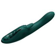 ZALO - Ares - Likkende G-Spot Rabbit Vibrator - Verwarmend - App Control - Smaragd Groen
