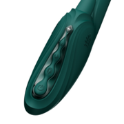 ZALO - Ares - Likkende G-Spot Rabbit Vibrator - Verwarmend - App Control - Smaragd Groen