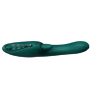 ZALO - Ares - Likkende G-Spot Rabbit Vibrator - Verwarmend - App Control - Smaragd Groen