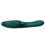 ZALO - Ares - Likkende G-Spot Rabbit Vibrator - Verwarmend - App Control - Smaragd Groen