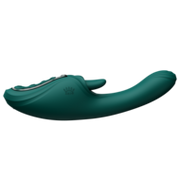ZALO - Ares - Likkende G-Spot Rabbit Vibrator - Verwarmend - App Control - Smaragd Groen