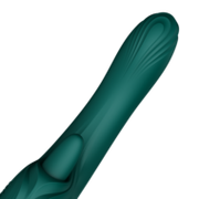 ZALO - Ares - Likkende G-Spot Rabbit Vibrator - Verwarmend - App Control - Smaragd Groen