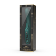 ZALO - Ares - Likkende G-Spot Rabbit Vibrator - Verwarmend - App Control - Smaragd Groen