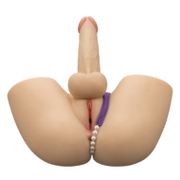 LoveToy - Streetgirl's 17 Masturbator met Buigbare Dildo - Beige