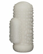 LoveToy - Knights Ring - Vibrerende Dual Purpose Sleeve - Drip - Wit