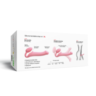 Strap-On-Me - Strapless Strap-on Dildo - Buigbaar - Roze - Maat XL
