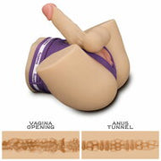 LoveToy - Streetgirl's Dual Motor Sensation Pulse Masturbator met Dildo - Beige