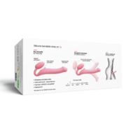 Strap-On-Me - Strapless Strap-on Dildo - Buigbaar - Roze - Maat L