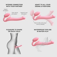 Strap-On-Me - Strapless Strap-on Dildo - Buigbaar - Roze - Maat M