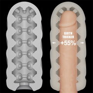 LoveToy - Knights Ring - Vibrerende Dual Purpose Sleeve - Spiraal - Wit