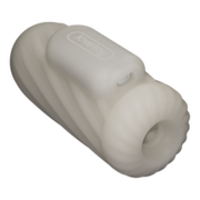 LoveToy - Knights Ring - Vibrerende Dual Purpose Sleeve - Spiraal - Wit
