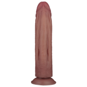 LoveToy - Power Cock - 26.5 cm - Vibrerende Dildo - Dual Density - Lichte Huidskleur