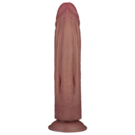 LoveToy - Power Cock - 26.5 cm - Vibrerende Dildo - Dual Density - Lichte Huidskleur