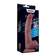 LoveToy - Power Cock - 23 cm - Vibrerende Dildo - Dual Density - Lichte Huidskleur