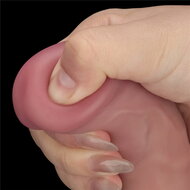 LoveToy - Power Cock - 23 cm - Vibrerende Dildo - Dual Density - Lichte Huidskleur