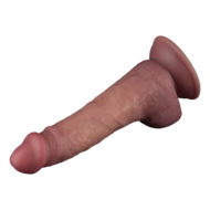 LoveToy - Power Cock - 21.5 cm - Vibrerende Dildo - Dual Density - Lichte Huidskleur