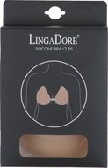 LingaDore - Silicone Bra Cups Bruin - maat S/M - Bruin - Dames
