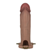 LoveToy - Ingen - Holle Strap-on met Siliconen Staaf - 23 cm - Lichte Huidskleur - Maat L/XL/2XL