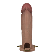 LoveToy - Ingen - Holle Strap-on met Siliconen Staaf - 23 cm - Lichte Huidskleur - Maat L/XL/2XL