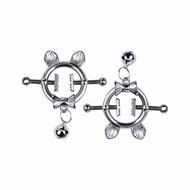 Kiotos - Kittenoortjes met Strik en Belletje - Tepelklemmen met ketting
