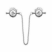 Kiotos - Flaming Skull - Tepelklemmen met ketting
