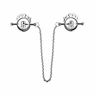 Kiotos - Flaming Skull - Tepelklemmen met ketting